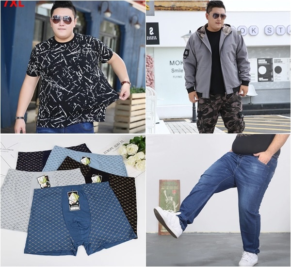 lojas plus size masculina aliexpress