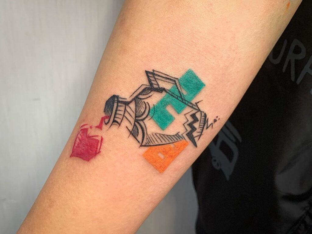 tatuagem jarro aquário