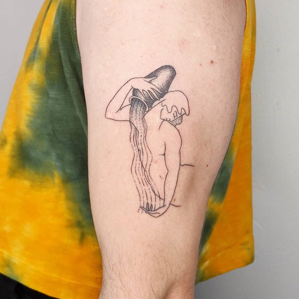 tatuagens de aquario no braço