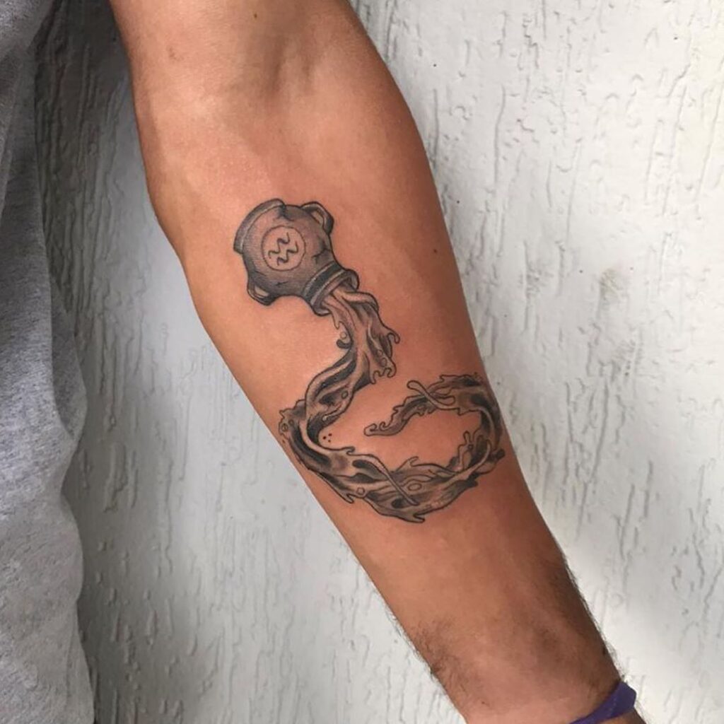 tatuagem aquário masculina