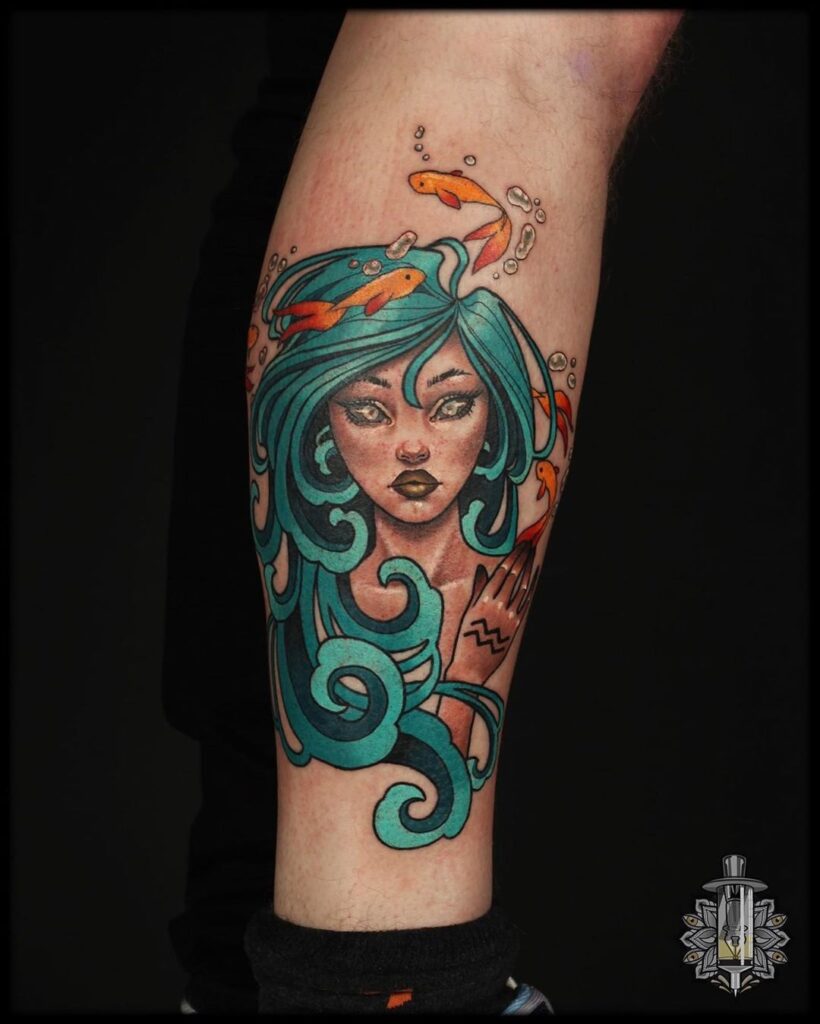tatuagem de aquario 