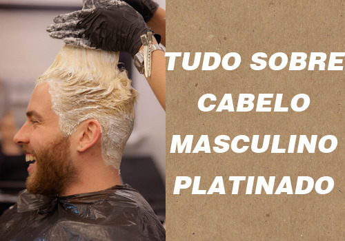 Cabelo platinado masculino