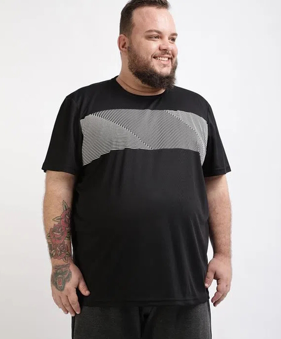 camisa masculina plussize esporte