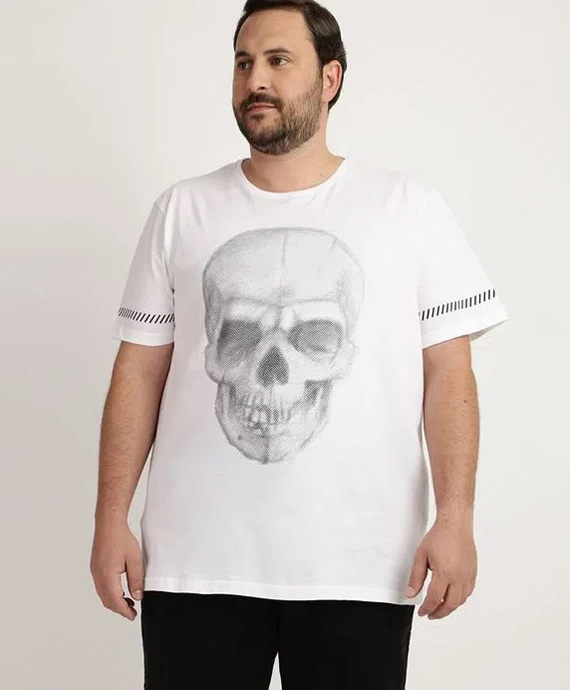 camiseta masculina plus size