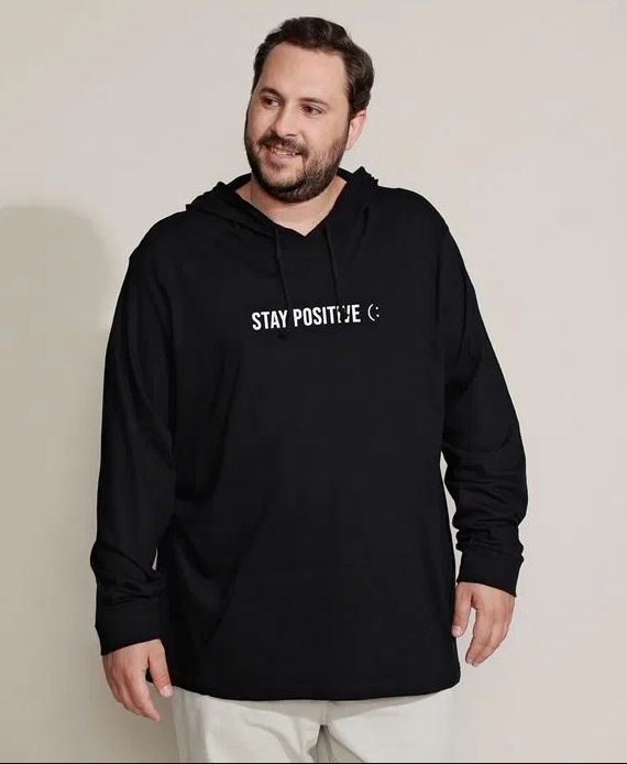 camiseta masculina plus size