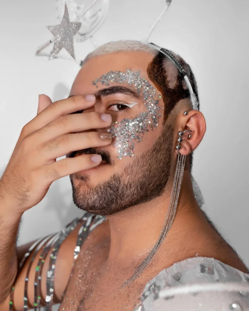 15 maquiagens masculinas para o carnaval 2024